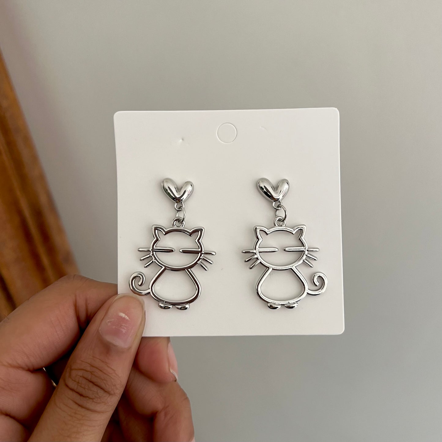 Sweetheart Kitty Drop Earring