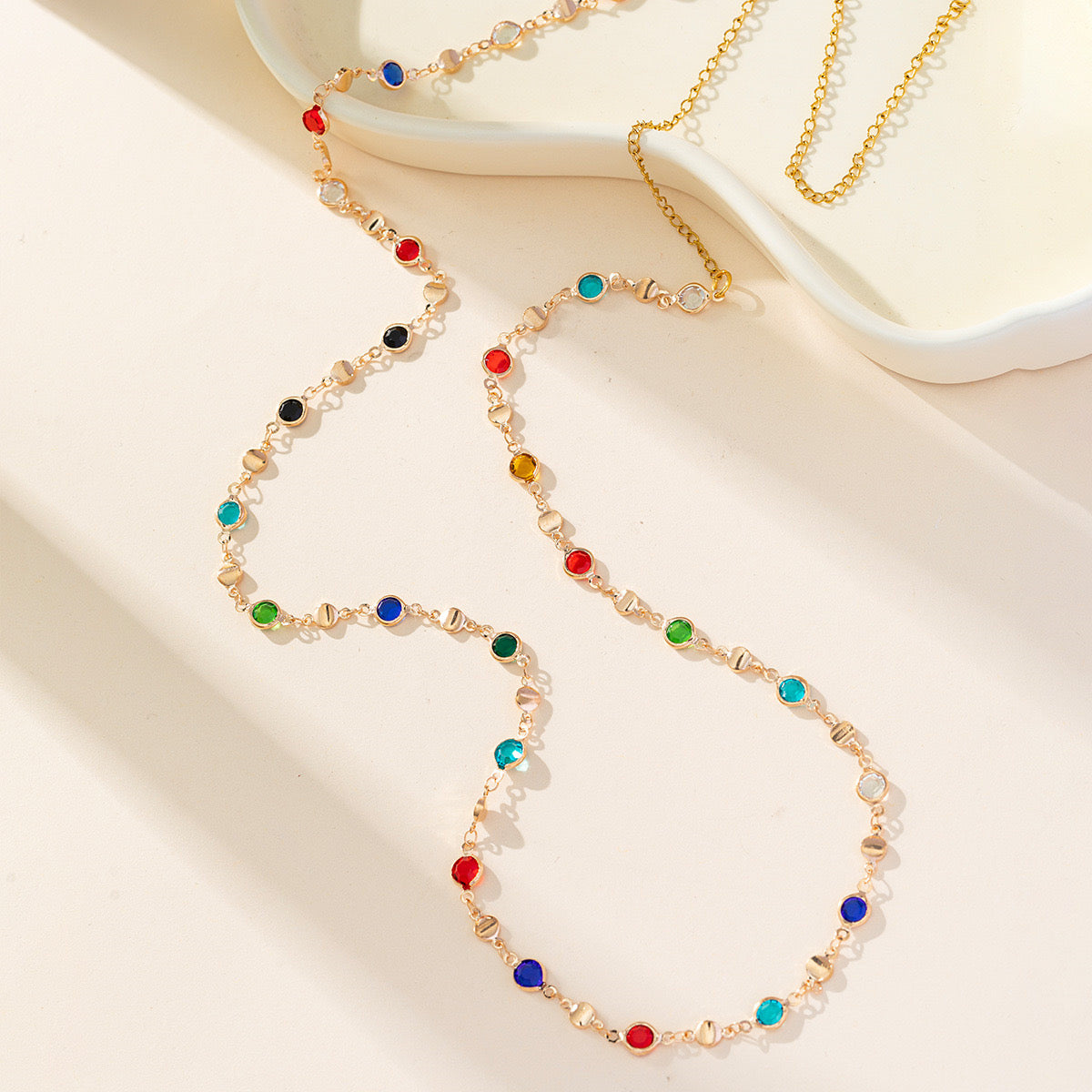 Coloured Glass Waist Chain