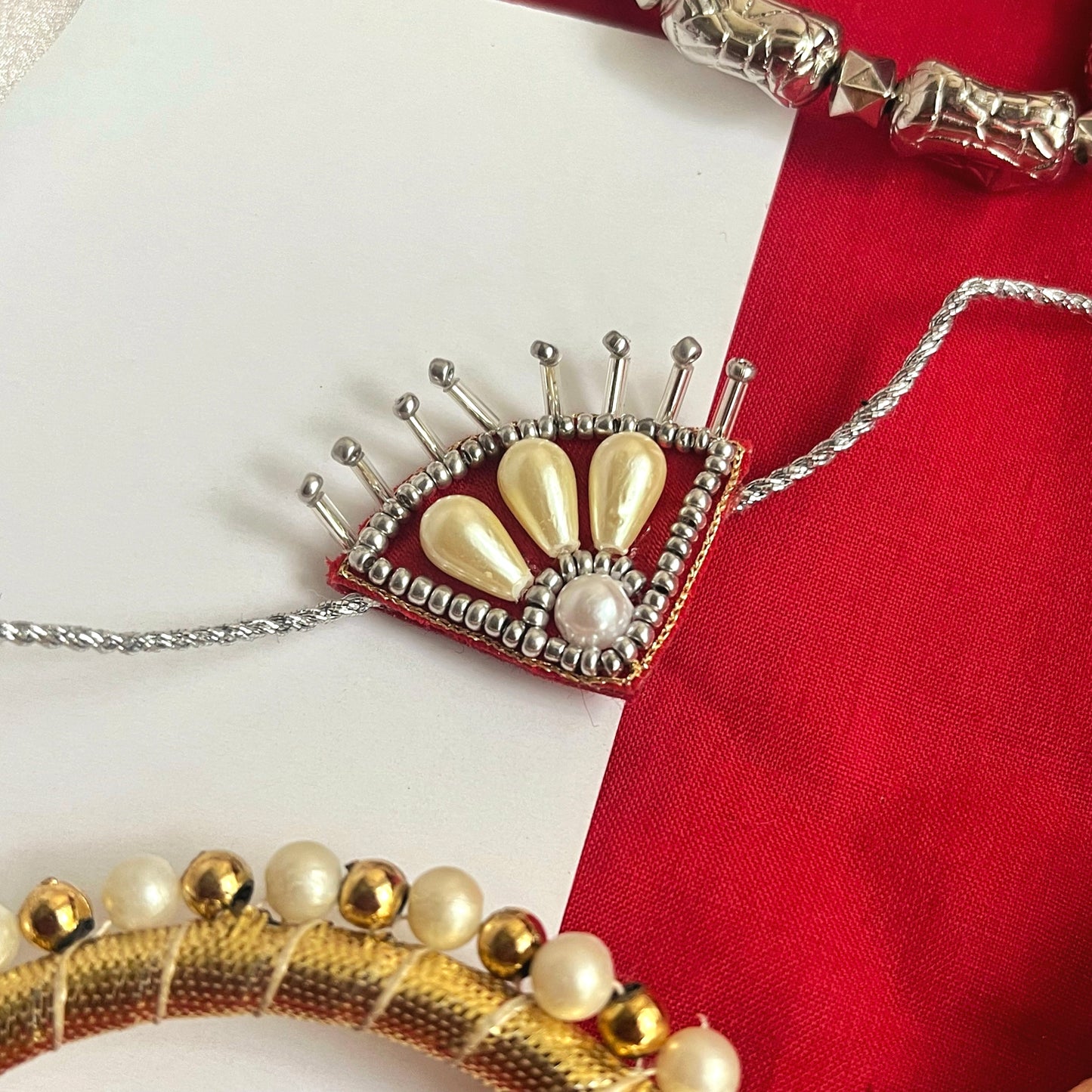 Kumkum Handmade Beaded Rakhi