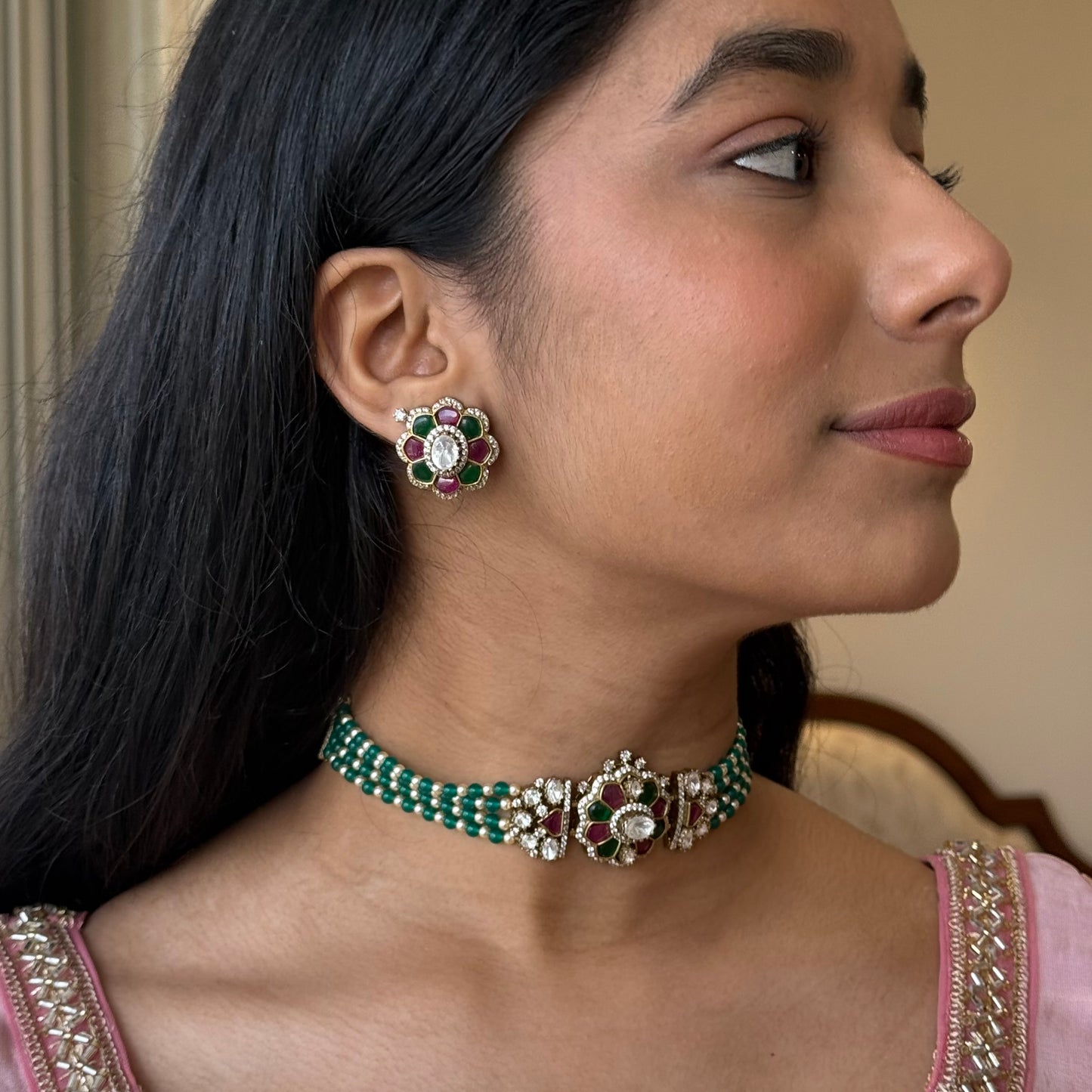 Gulbahar Kundan Choker Set