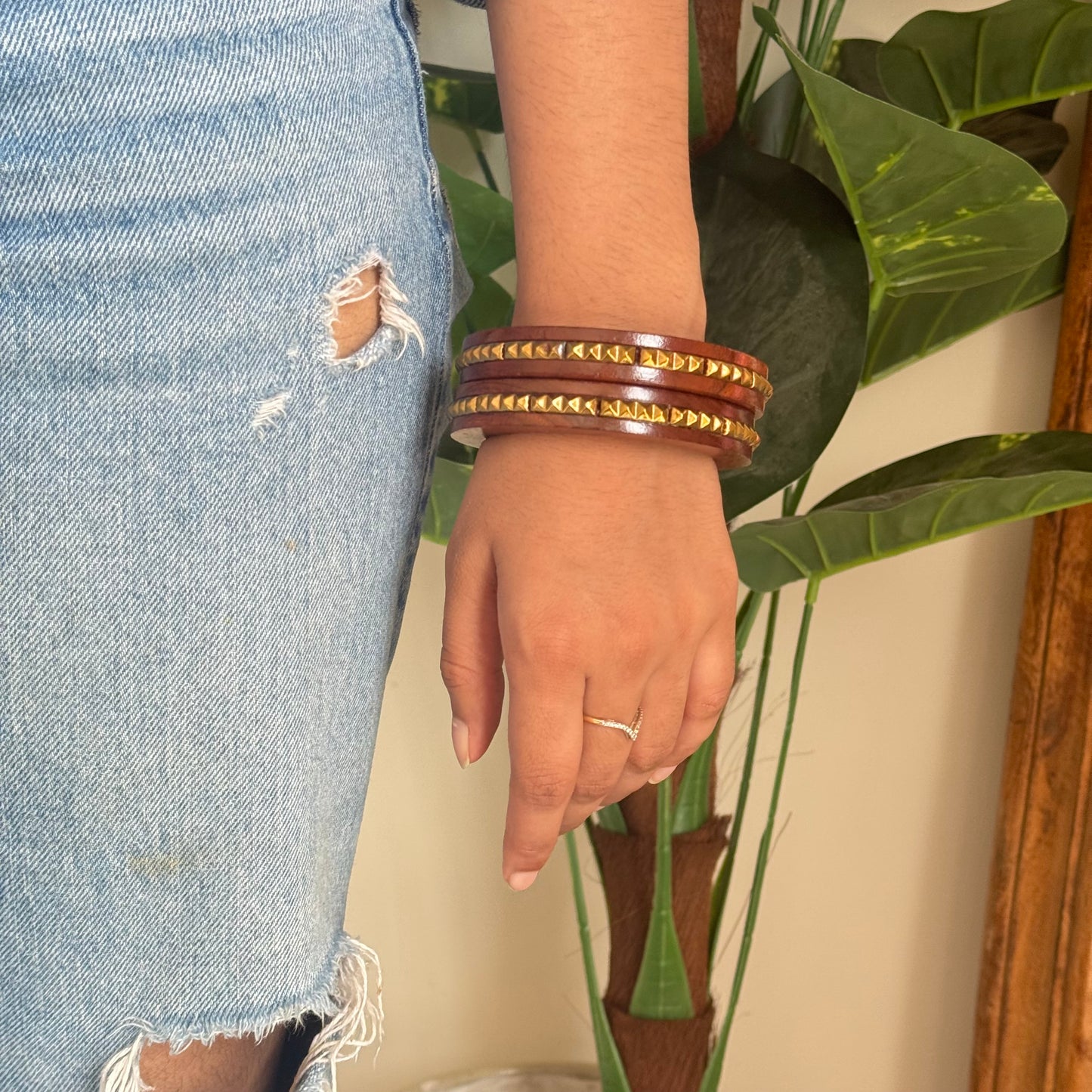Wooden Handmade Bangle-Set of 2