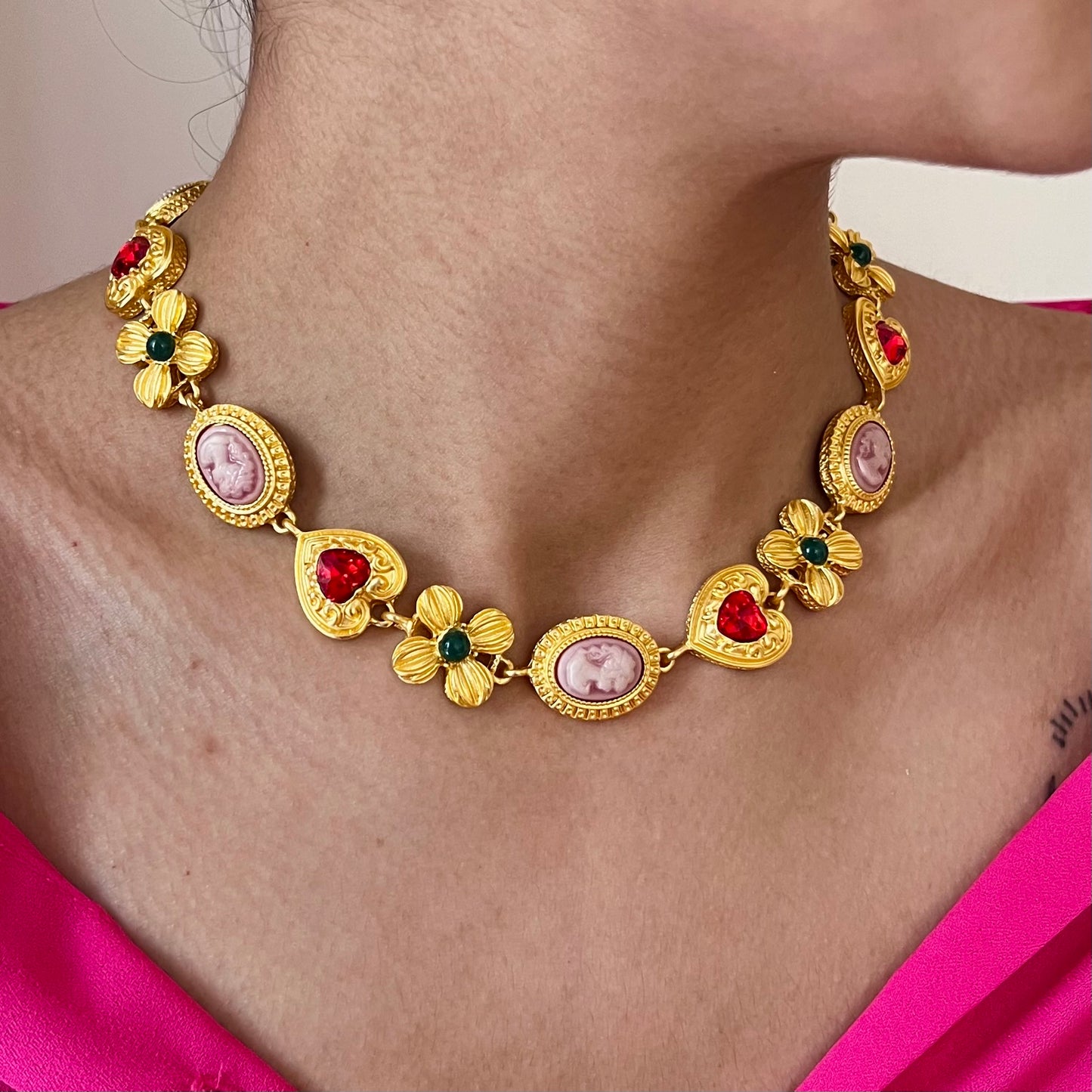 European Vintage Metal Necklace