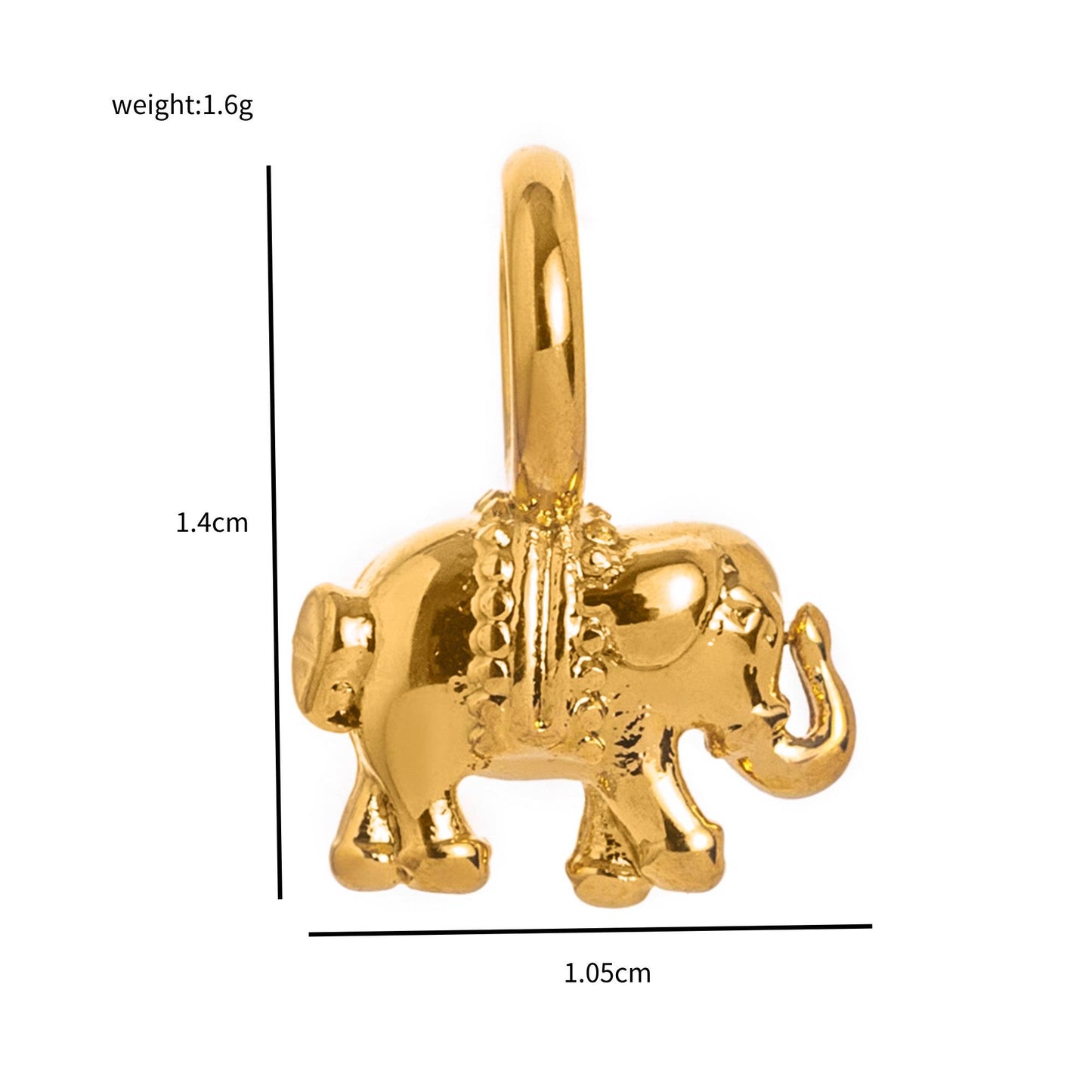 Stainless Steel Gold Plated Charms