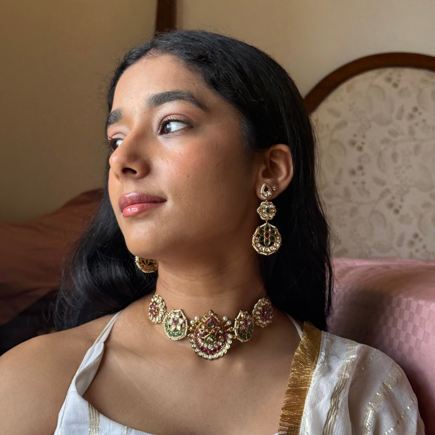Rangmahal Handcrafted Kundan Choker Set