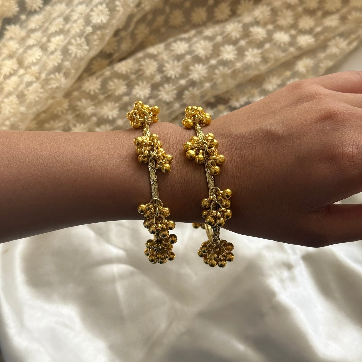 Ghungroo Gold Bangles (Set of 2)