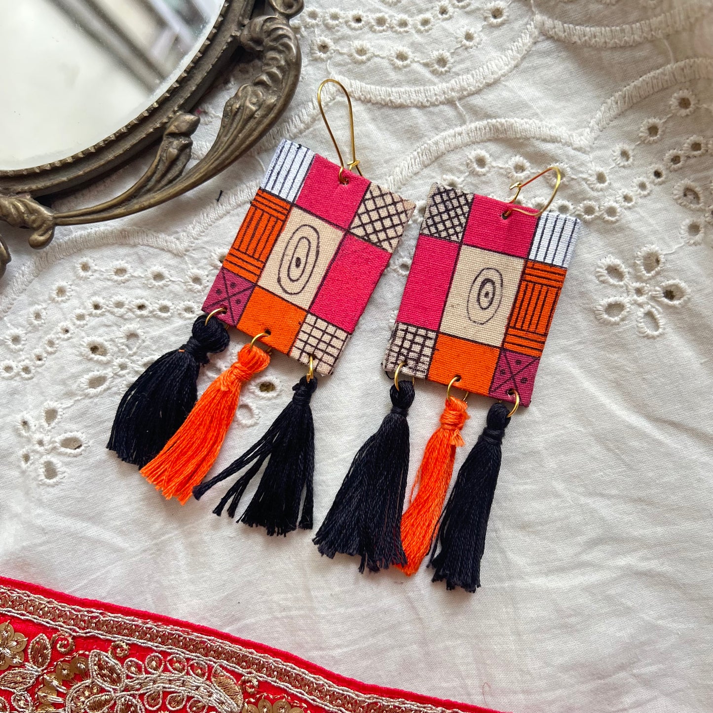 Aarna Fabric Earrings