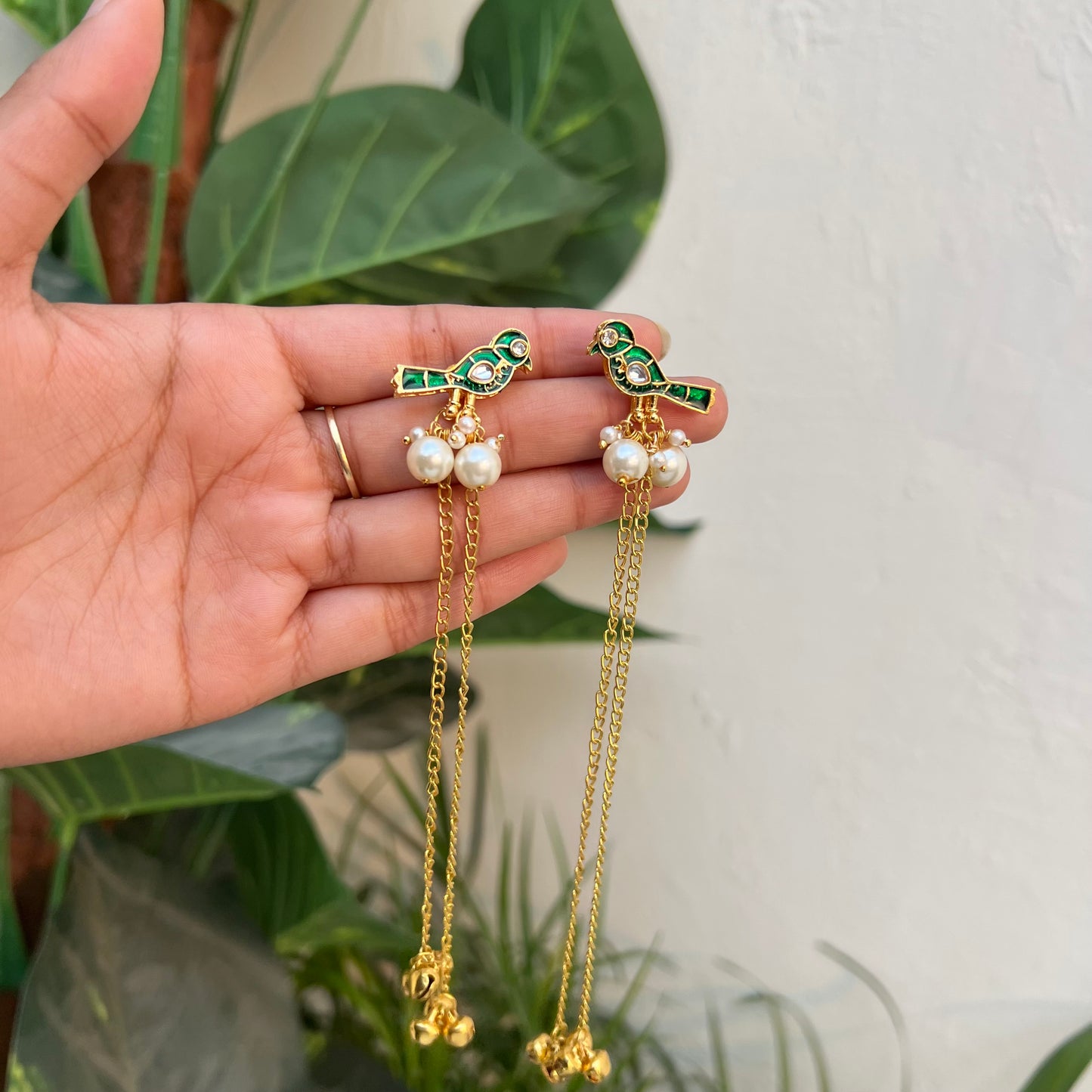 Sparrow Ghungroo Long Earring