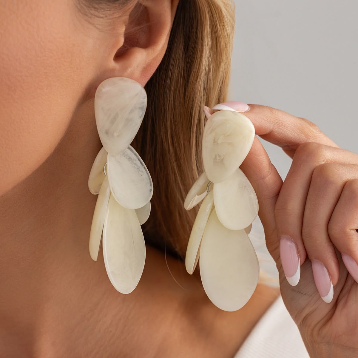 Ivory Cascade Earrings