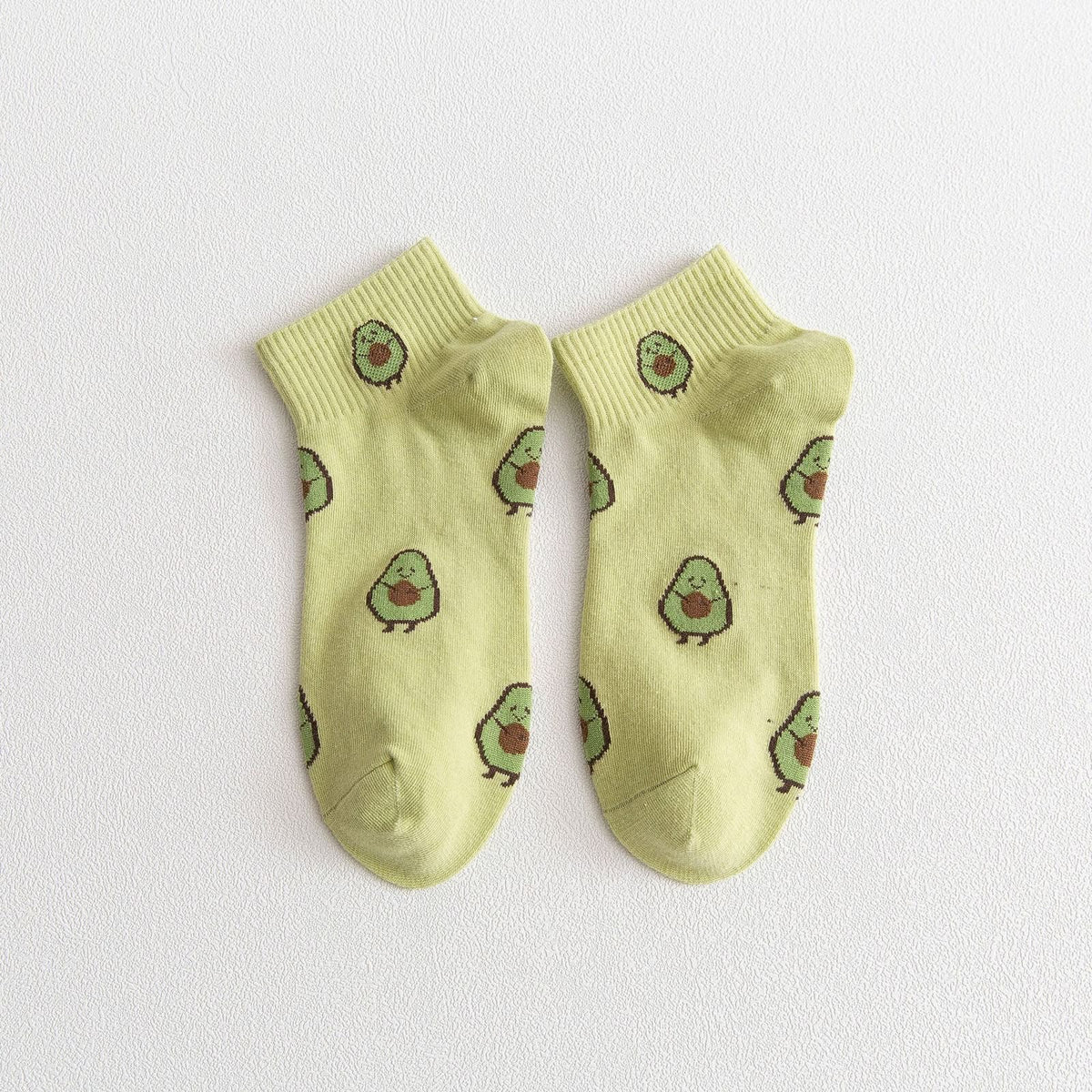 Happy Avocado Ankle Socks