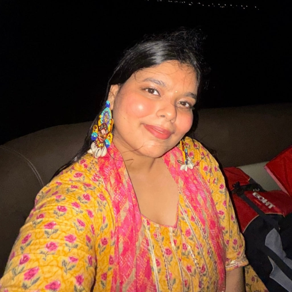 Durga Handmade Multicolour Beaded Earrings