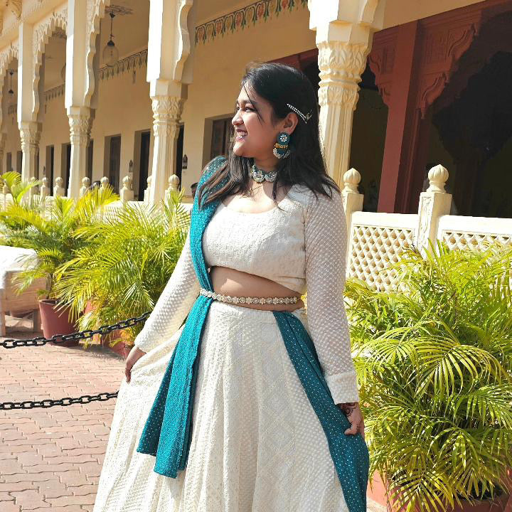 Maahi Choker Set ( turqouise )