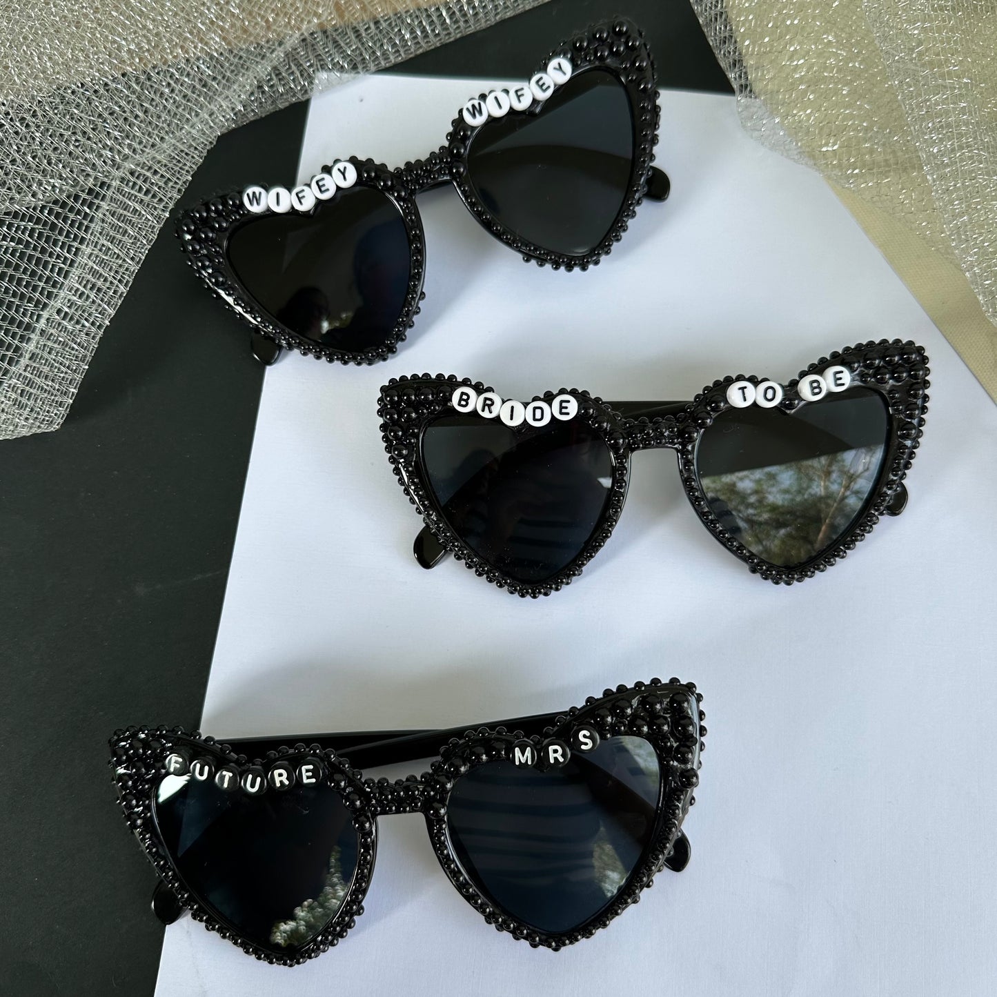 Bride Funky Beaded Shades