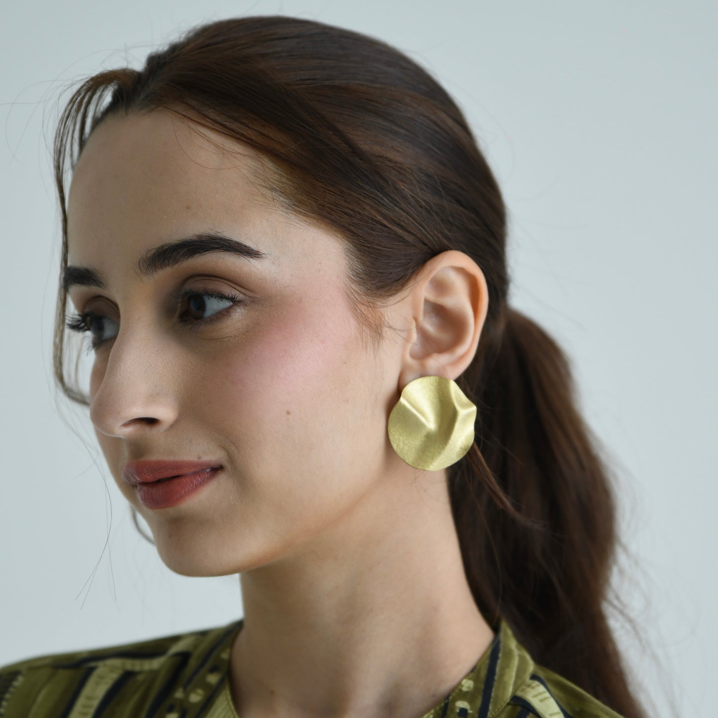 Freya Handmade Brass Ring & Earrings Combo