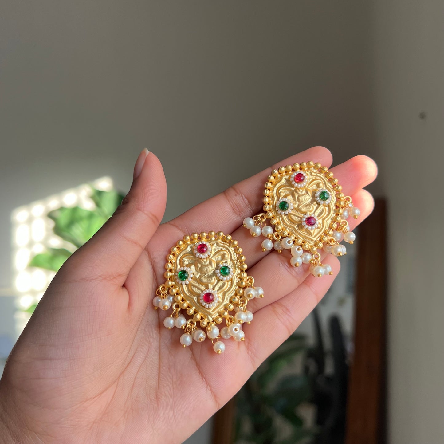 Devi Brass Studs