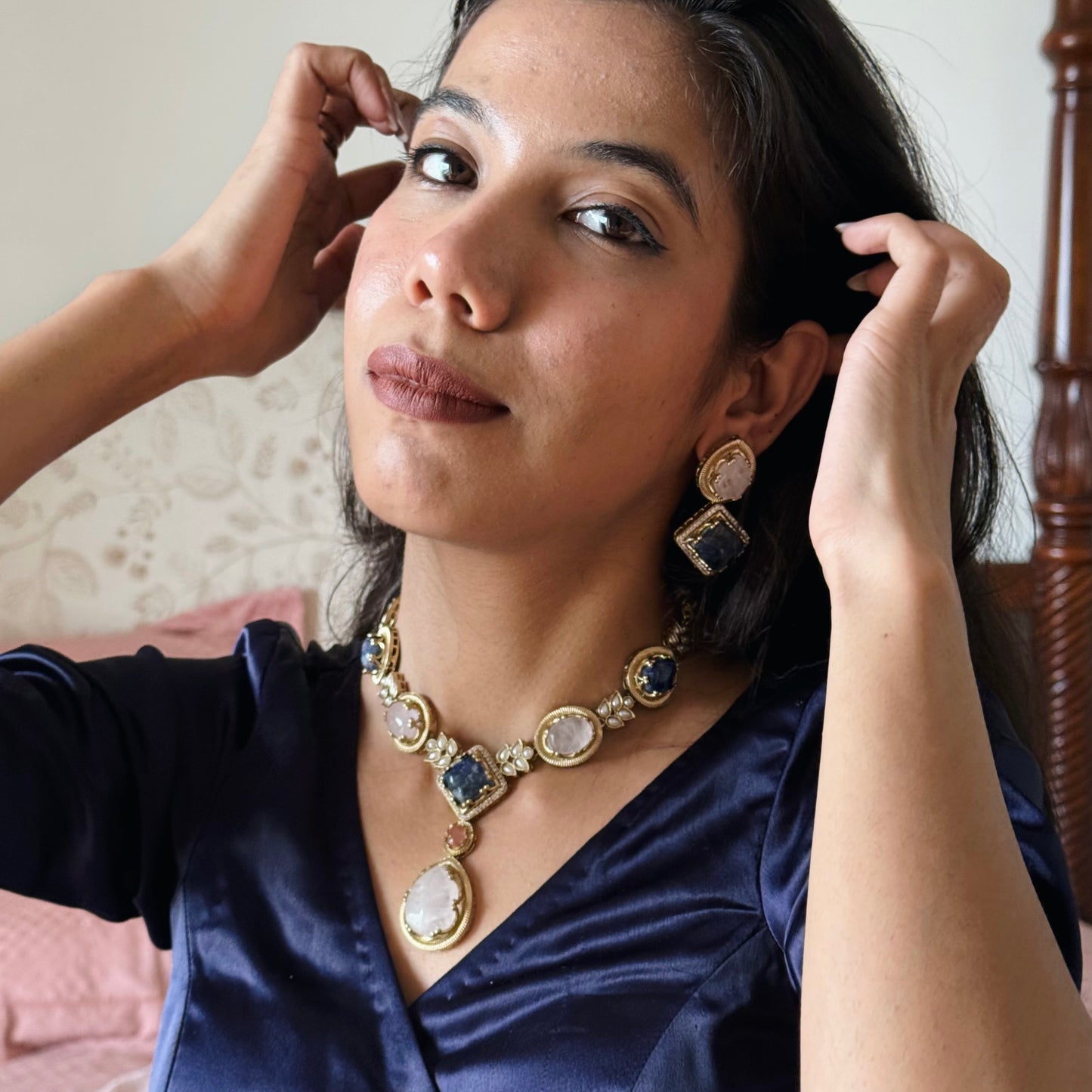 Begum Semi-Precious Stone Set