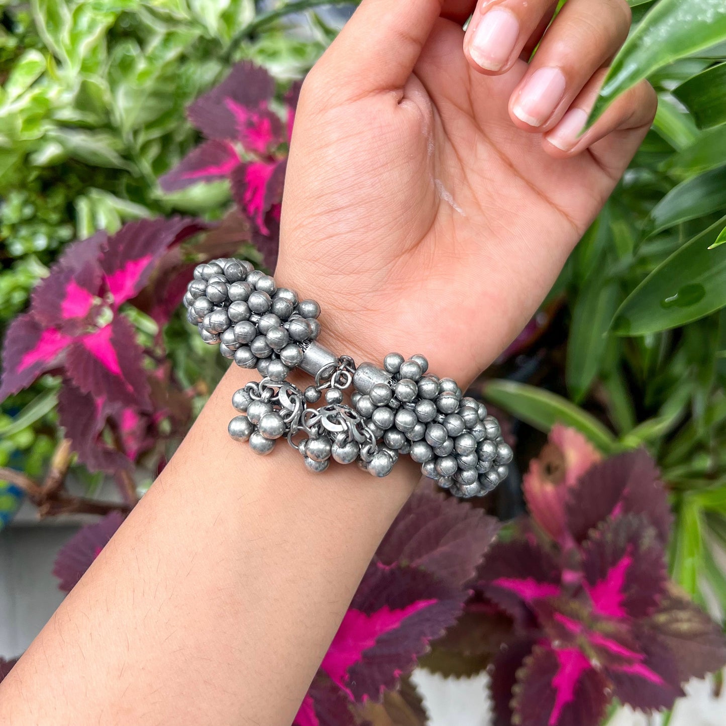 Tribal Cluster Bead Bracelet