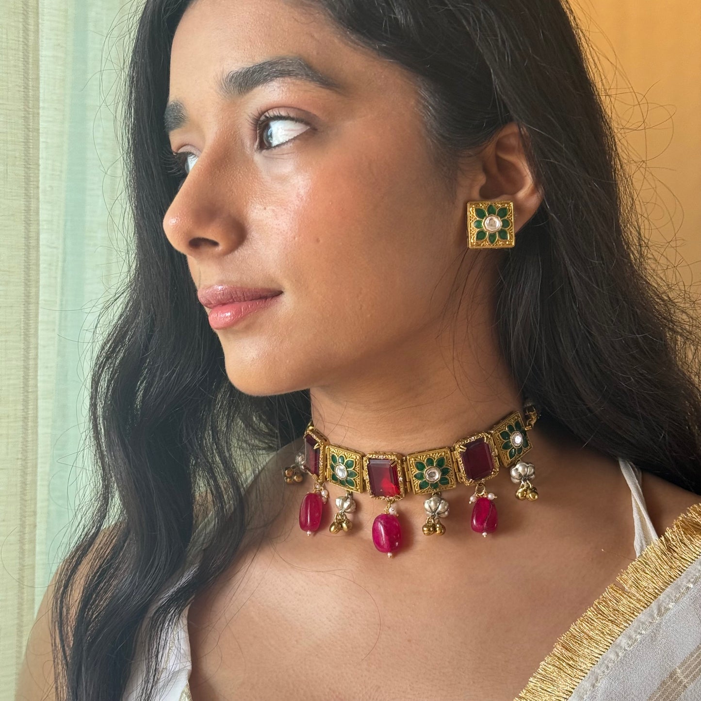 Noor Jahan Kundan Choker Set