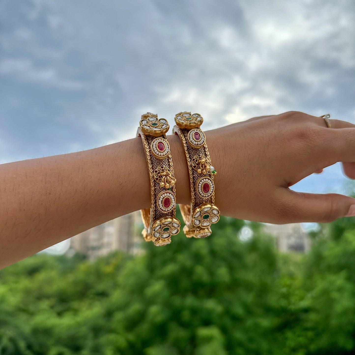 Padma Kundan Single Bangle