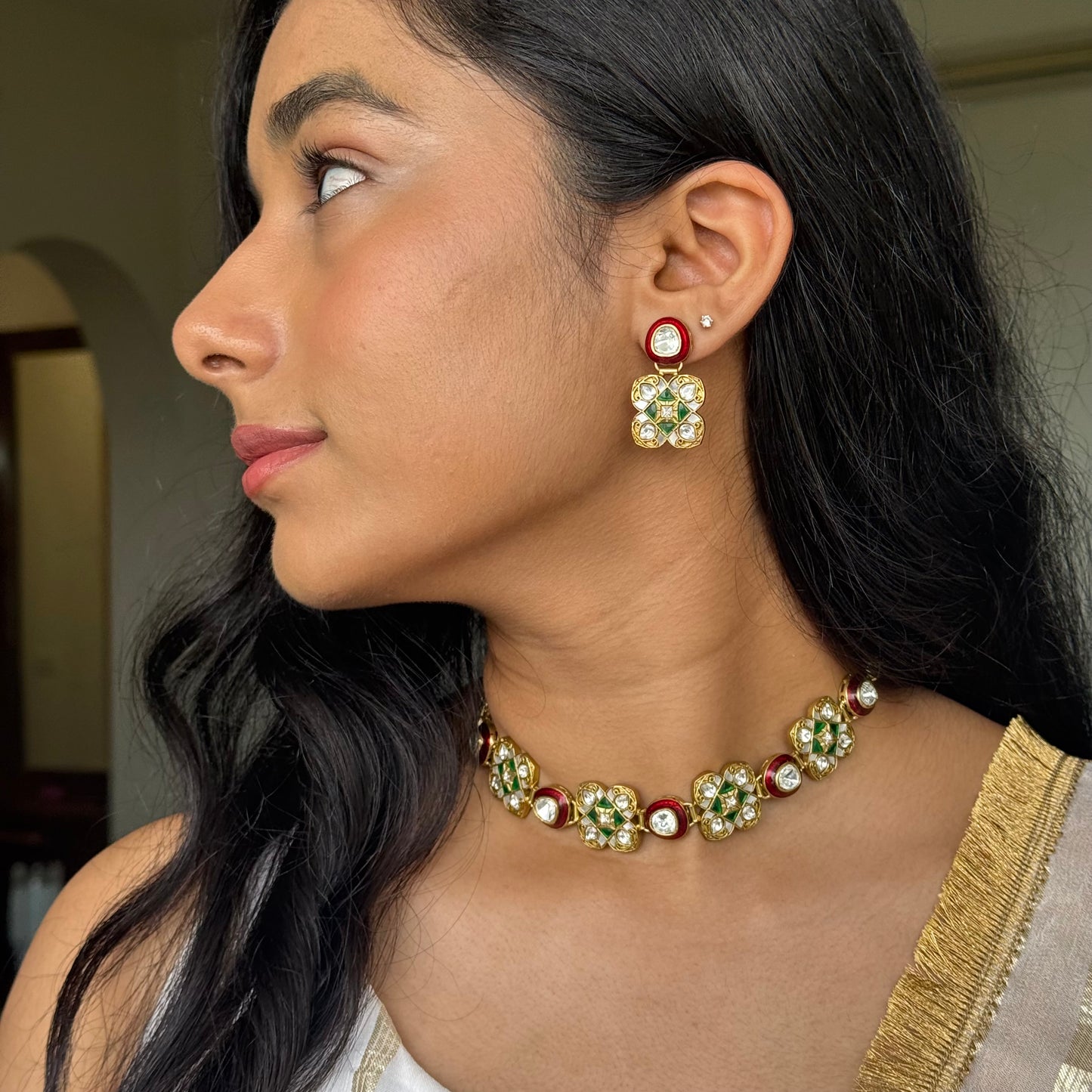 Laxmi Kundan Choker Set