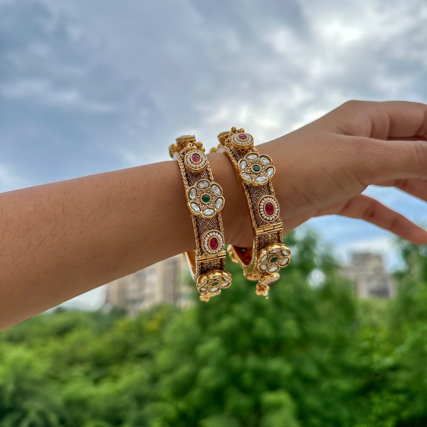 Padma Kundan Single Bangle
