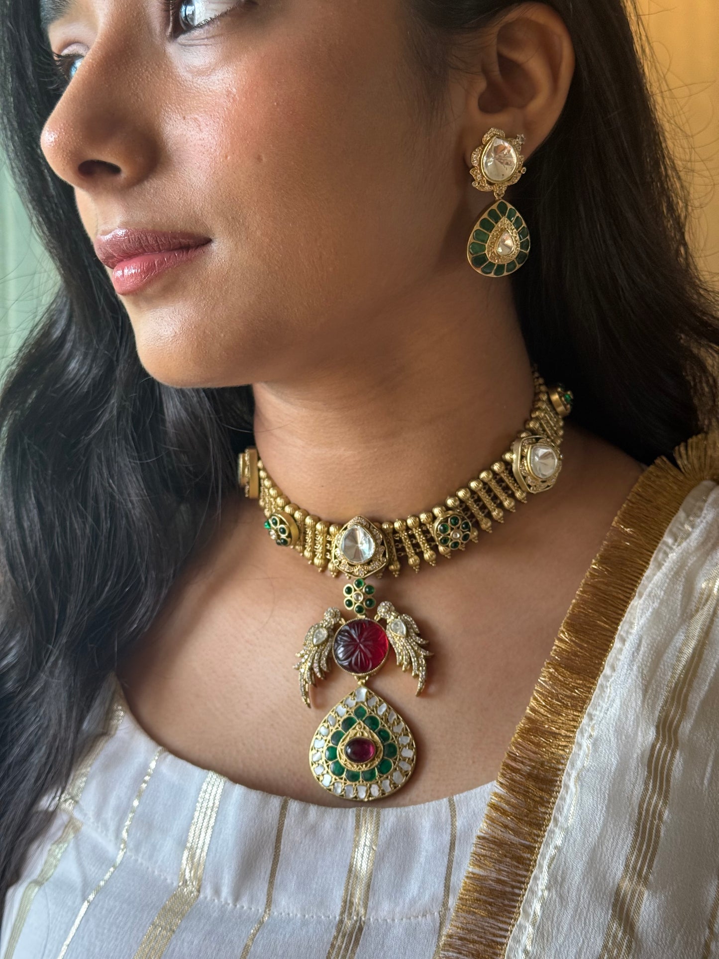 Pakhi Kundan Necklace Set