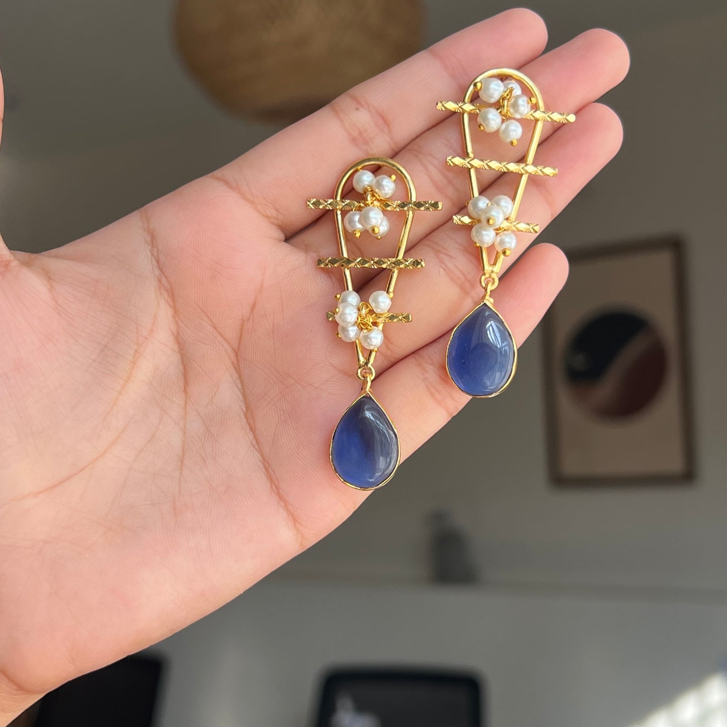 Chandrika Pearl Drops Earrings