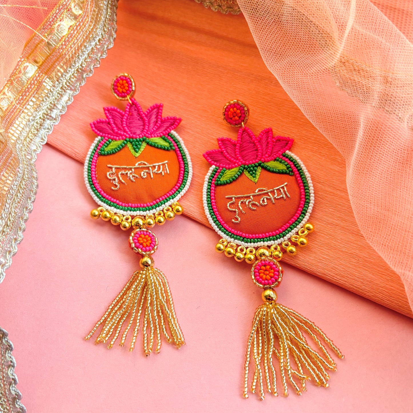 Dulhaniya Handmade Beaded Earring