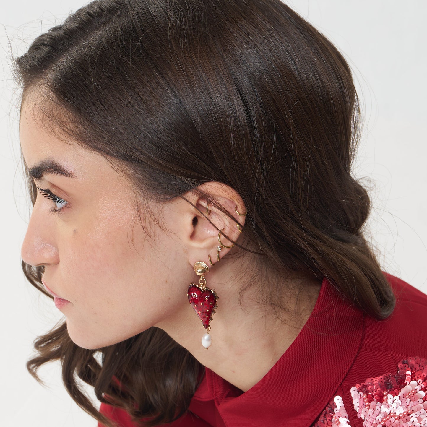 Juliet's Heart Pearl Drops