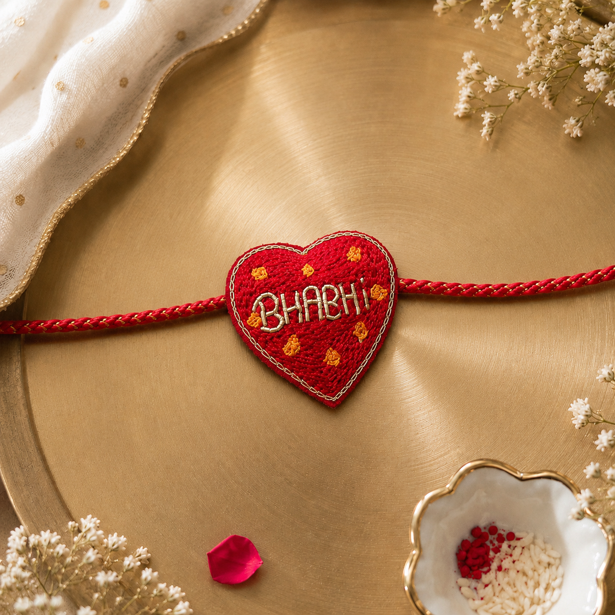 Dil Bhai Bhabhi Handmade Rakhi Combo