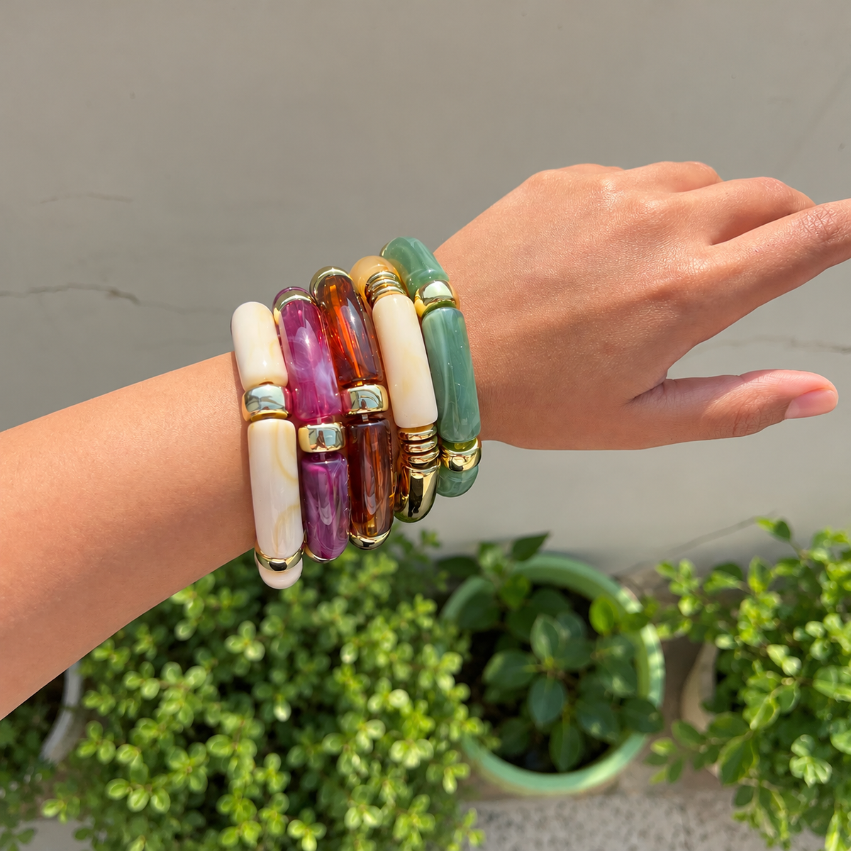 Retro Acrylic Bracelet