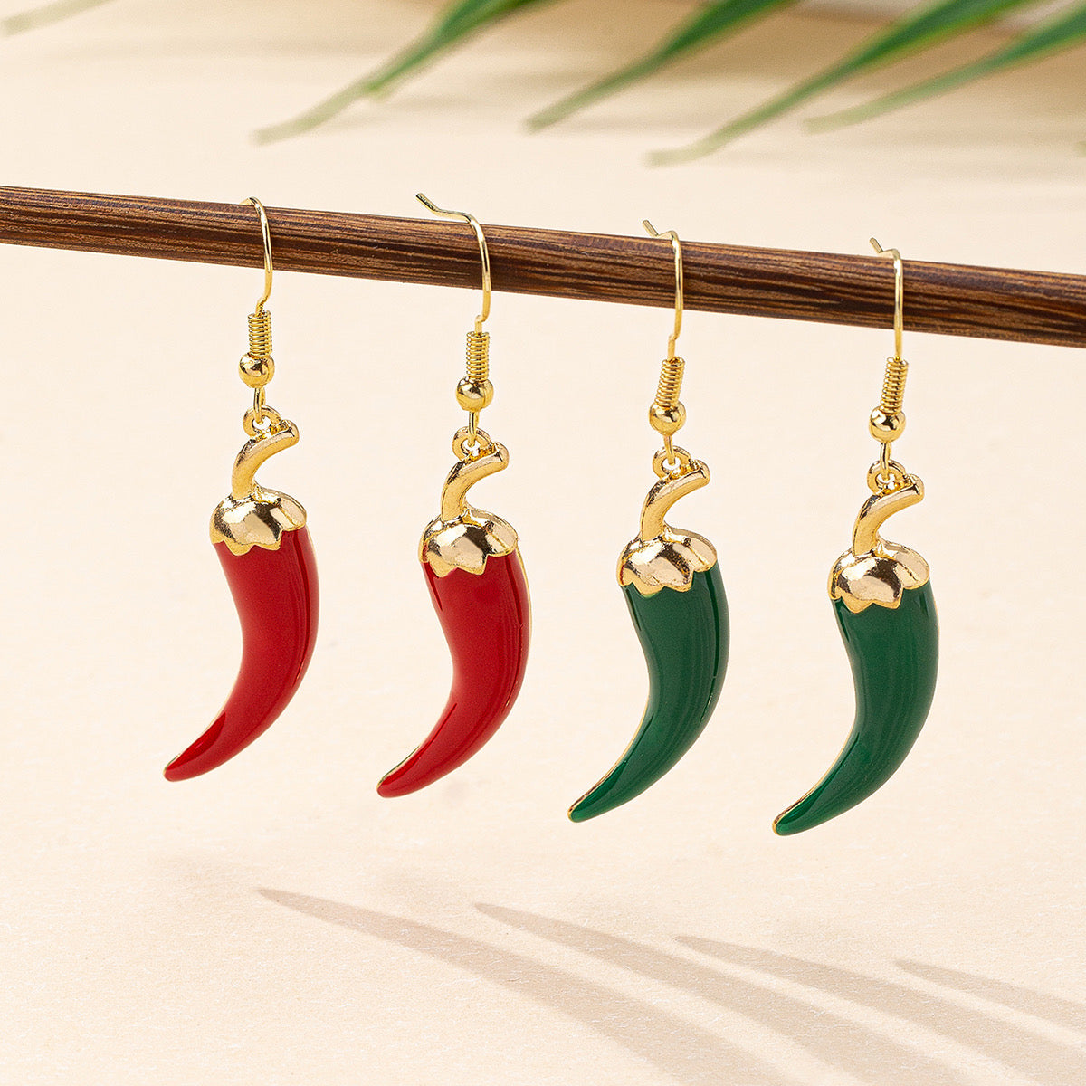 Mirchi Metal Earrings