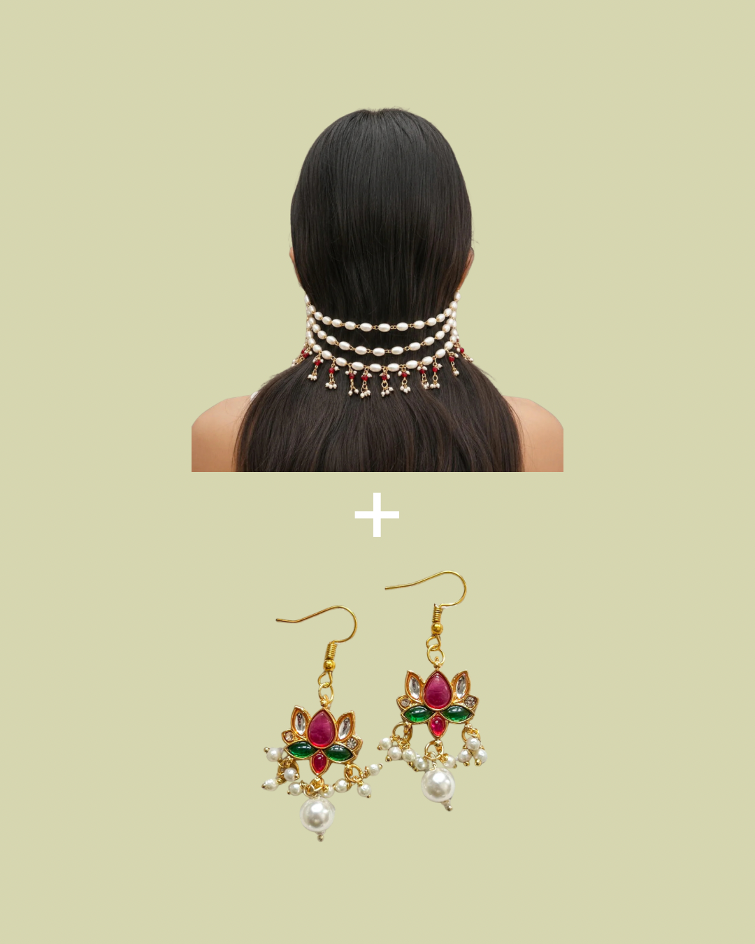 Noor Pearl Hair Chain – No Piercing Required