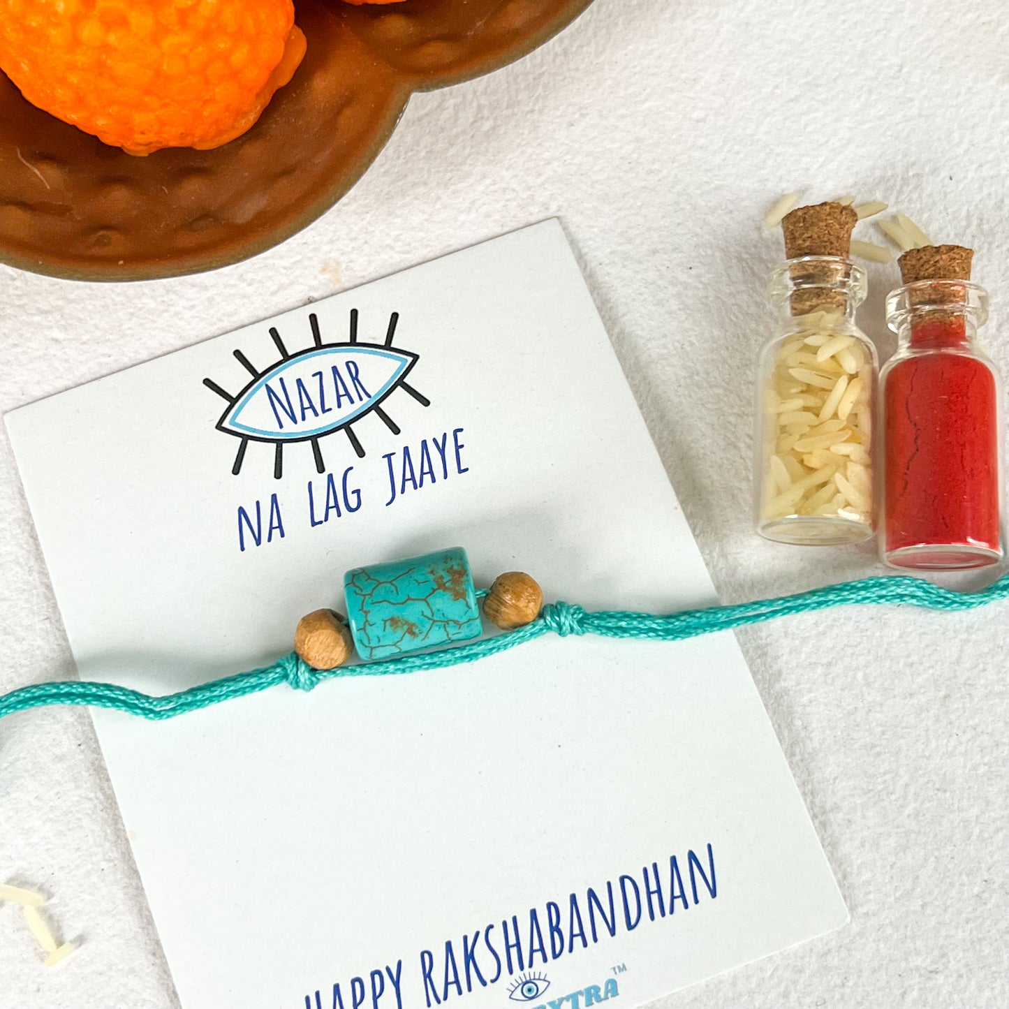 Mystic Stone Turquoise Rakhi