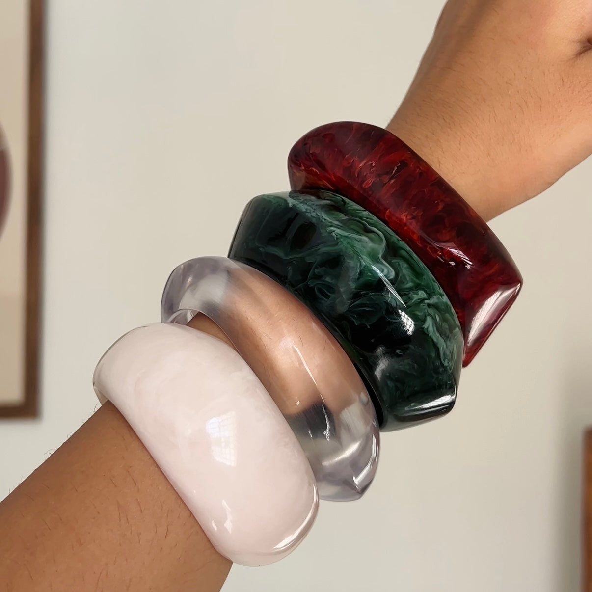 Apoorva’s Resin Bangle Stack