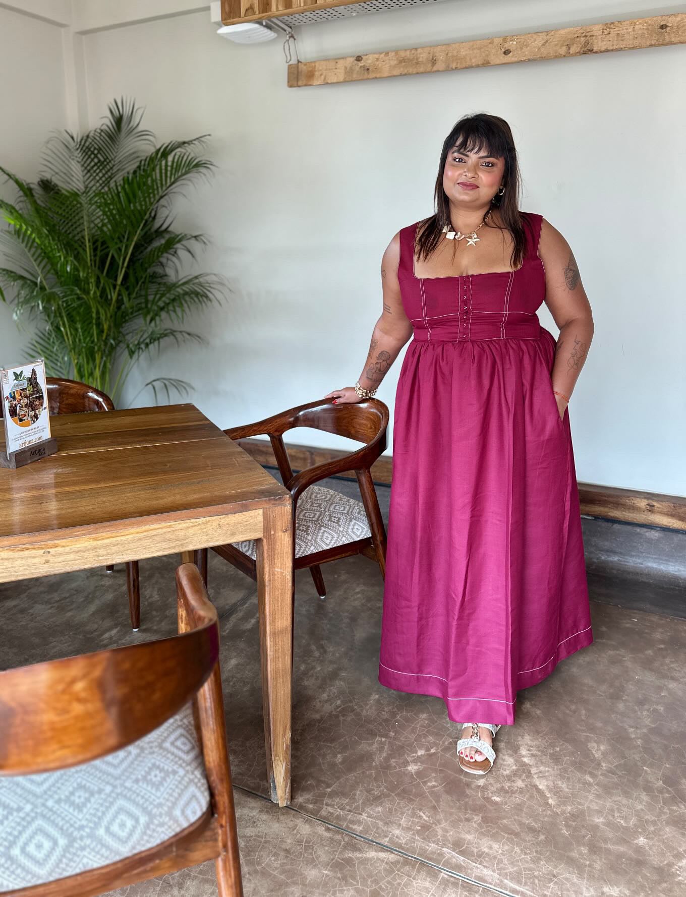 Shell Charm Metal Neckpiece