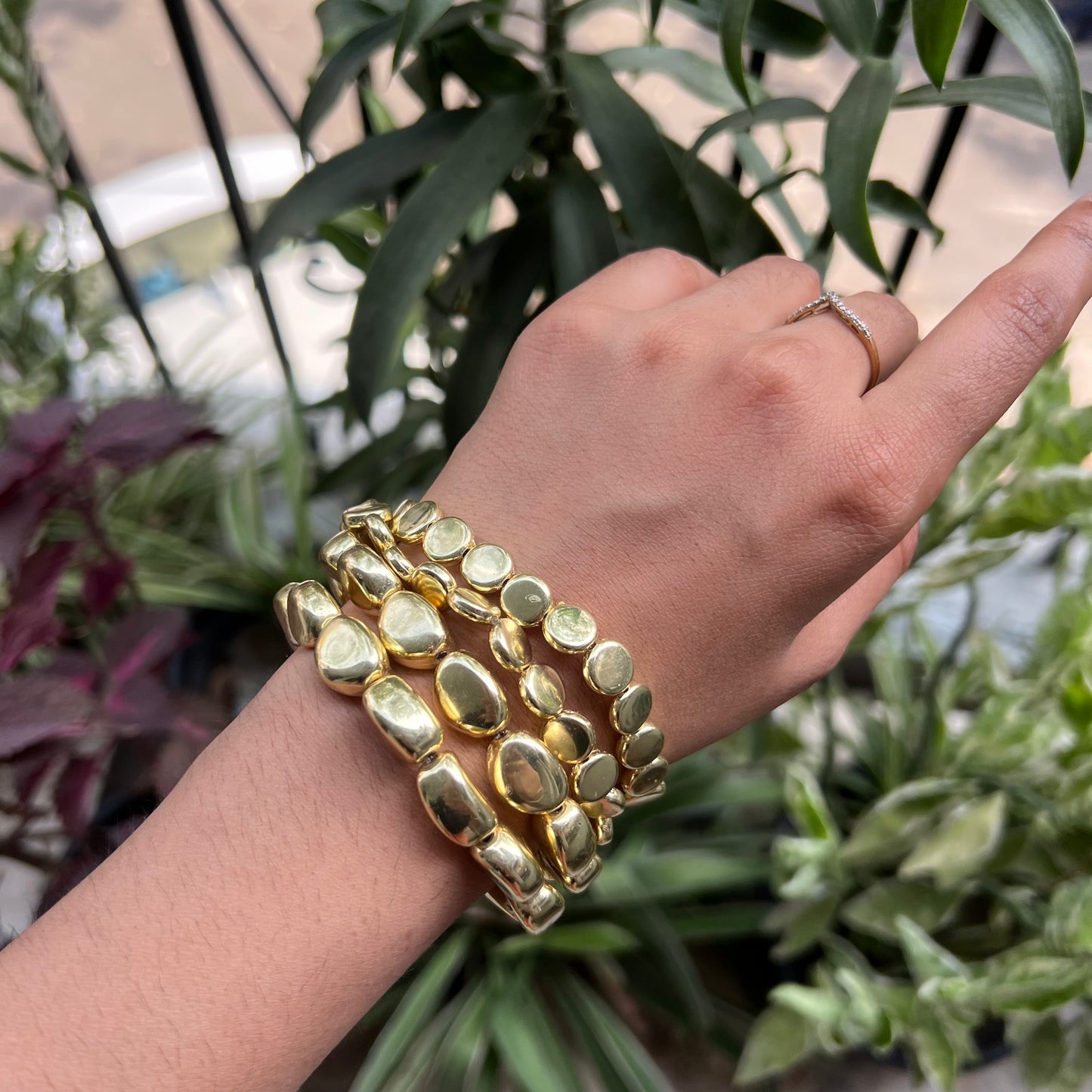 Elizabeth Stack of 4 Gold Bracelets