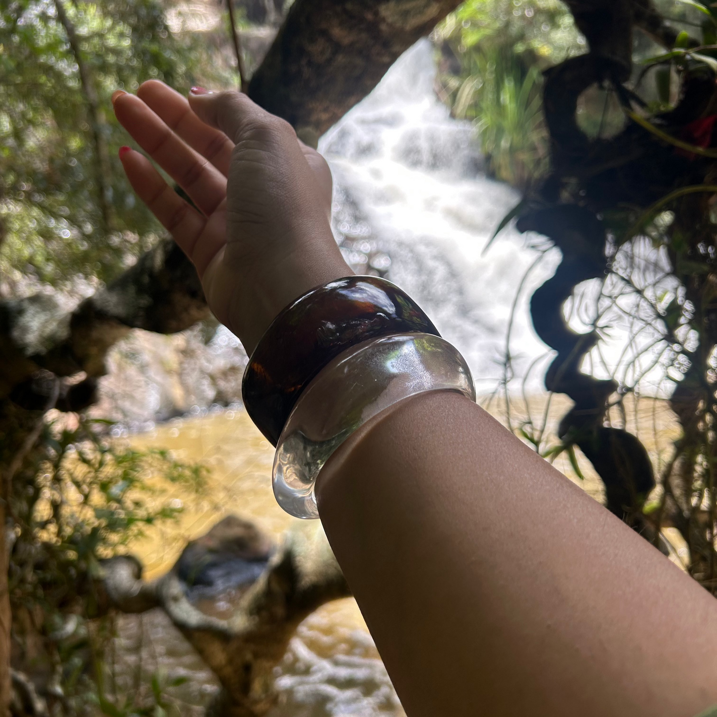 Earthly Resin Bangle
