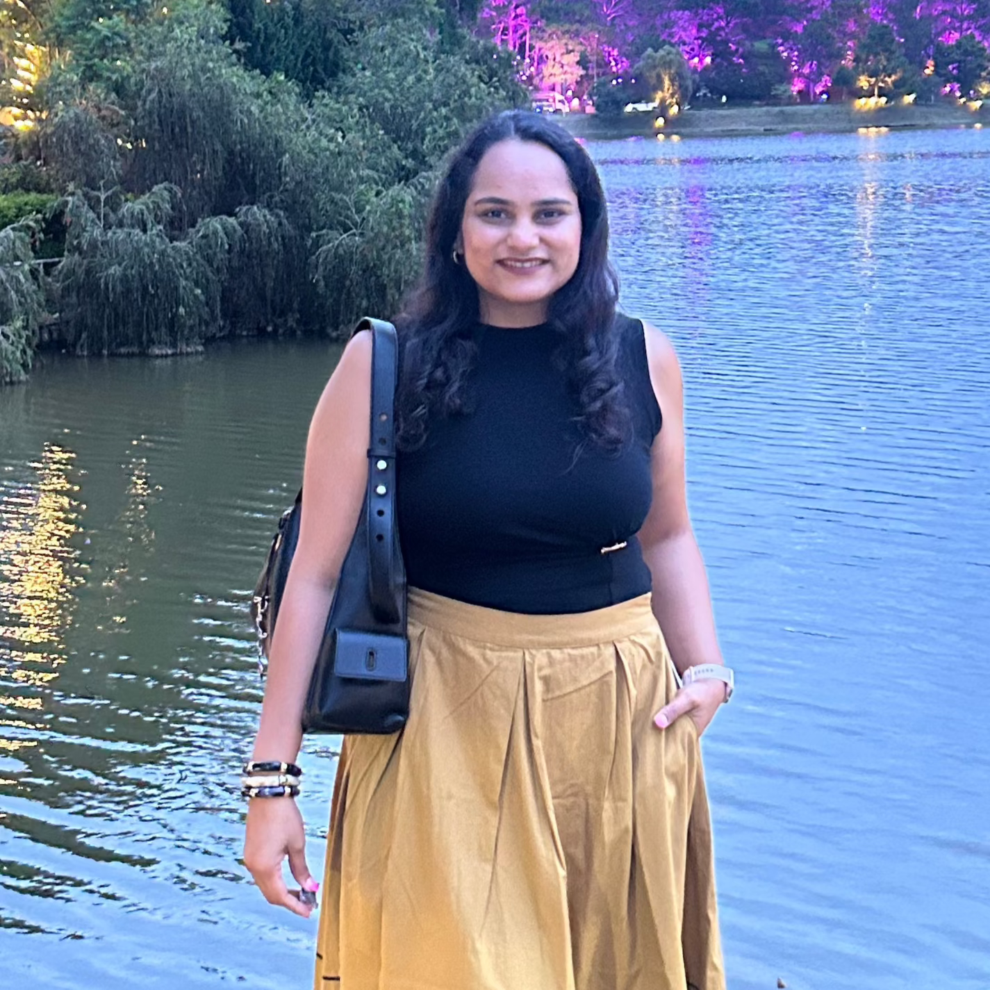 Retro Black Acrylic Bracelet