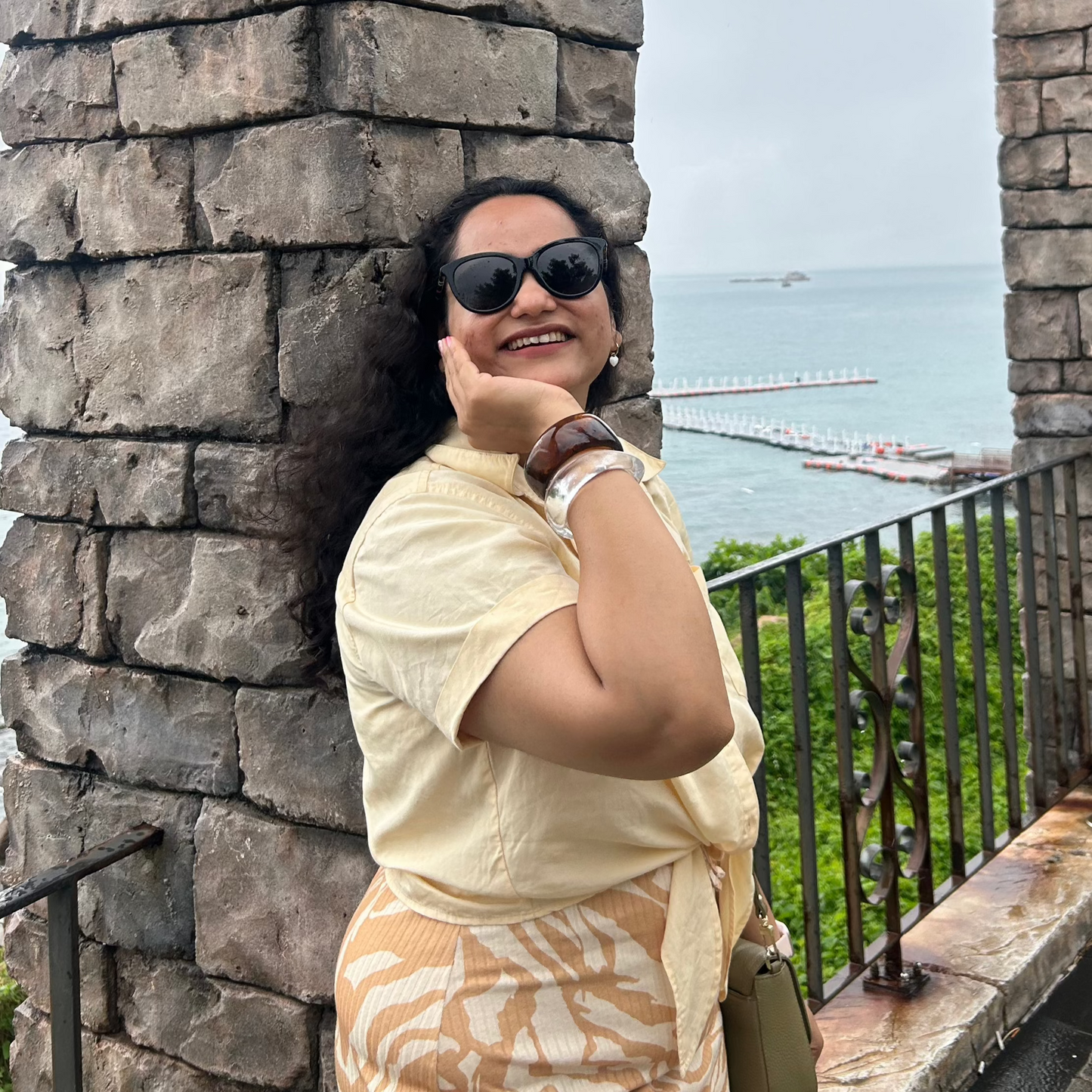 Earthly Resin Bangle