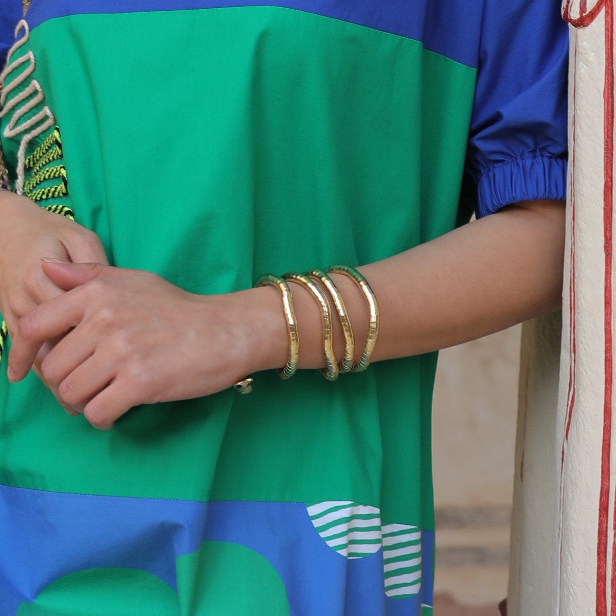 Snake Bendable Gold (2 IN 1) - Bracelet & Neckpiece