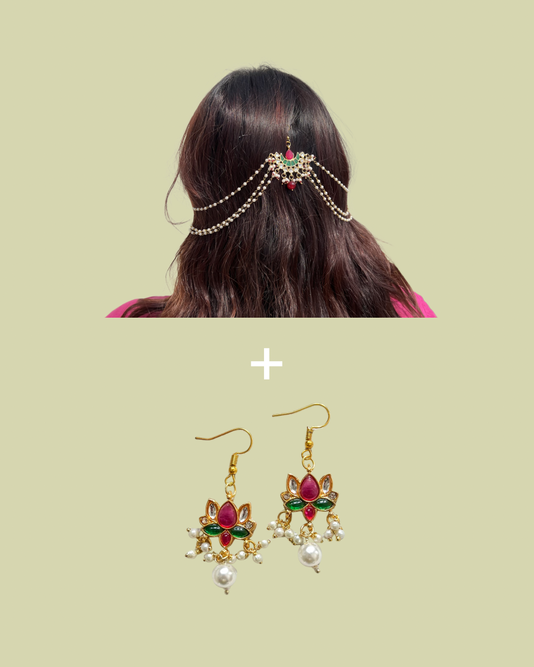 Chaand Pearl Kaan Chain