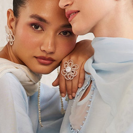 Shabana Beaded Flower Ring