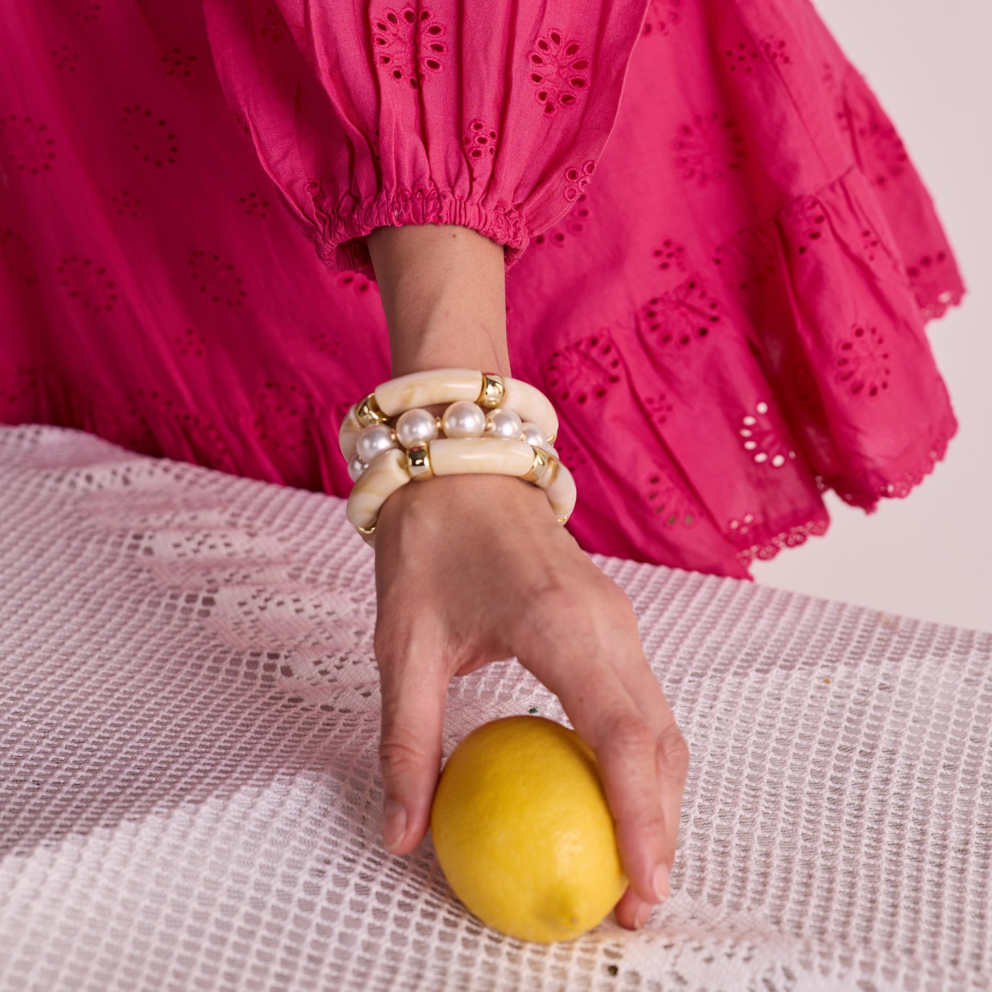 Retro Acrylic Bracelet Set