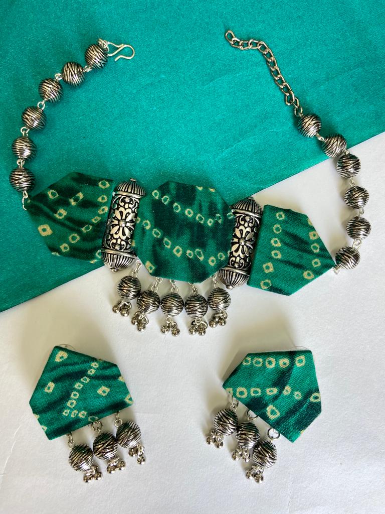 Shiddat Choker Set (Green)