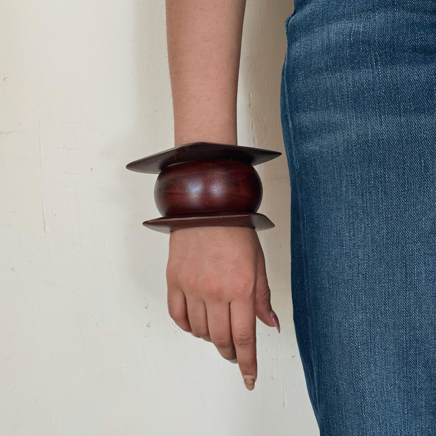 Earthly Brown Wooden Bangle Combo