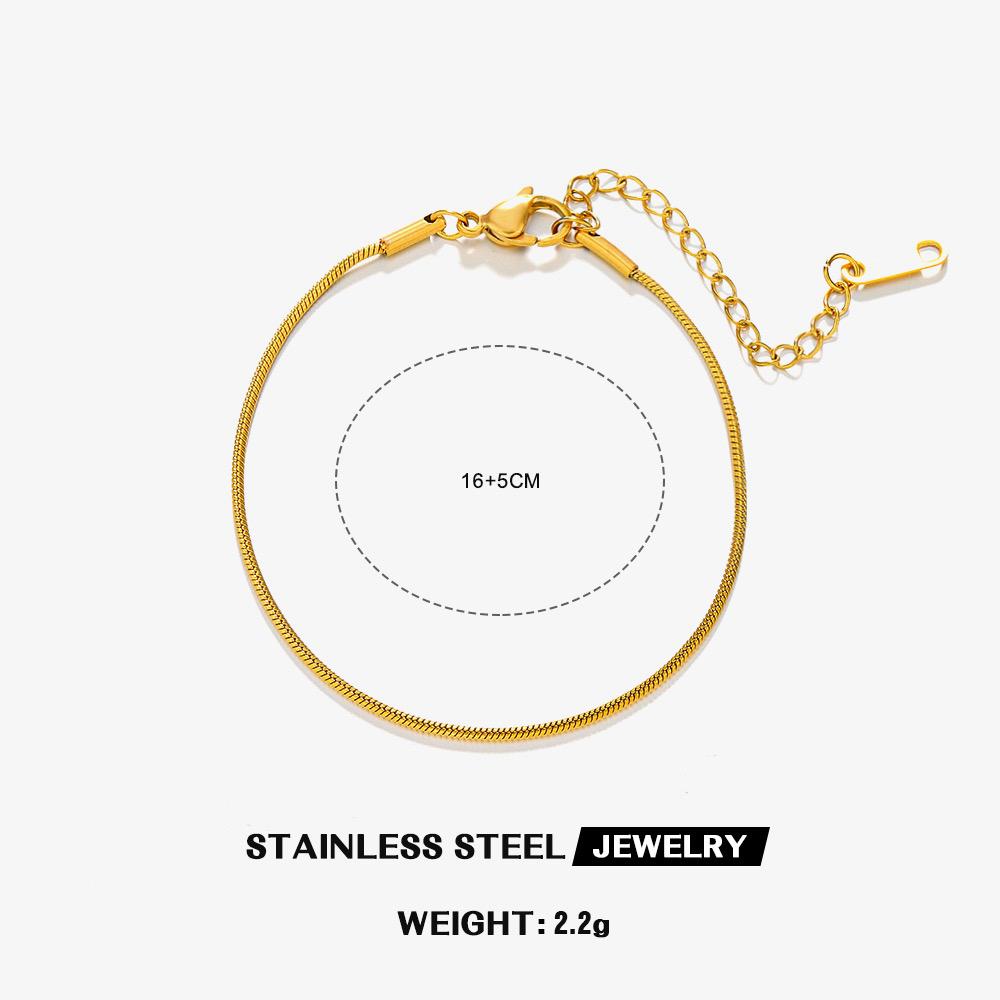 Gold Plated Adjustable Bracelet Chain