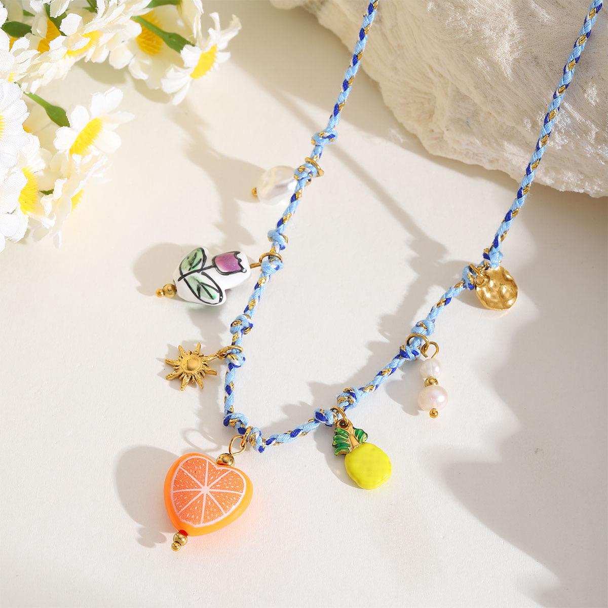Fruitpop Multi Color Charm Necklace