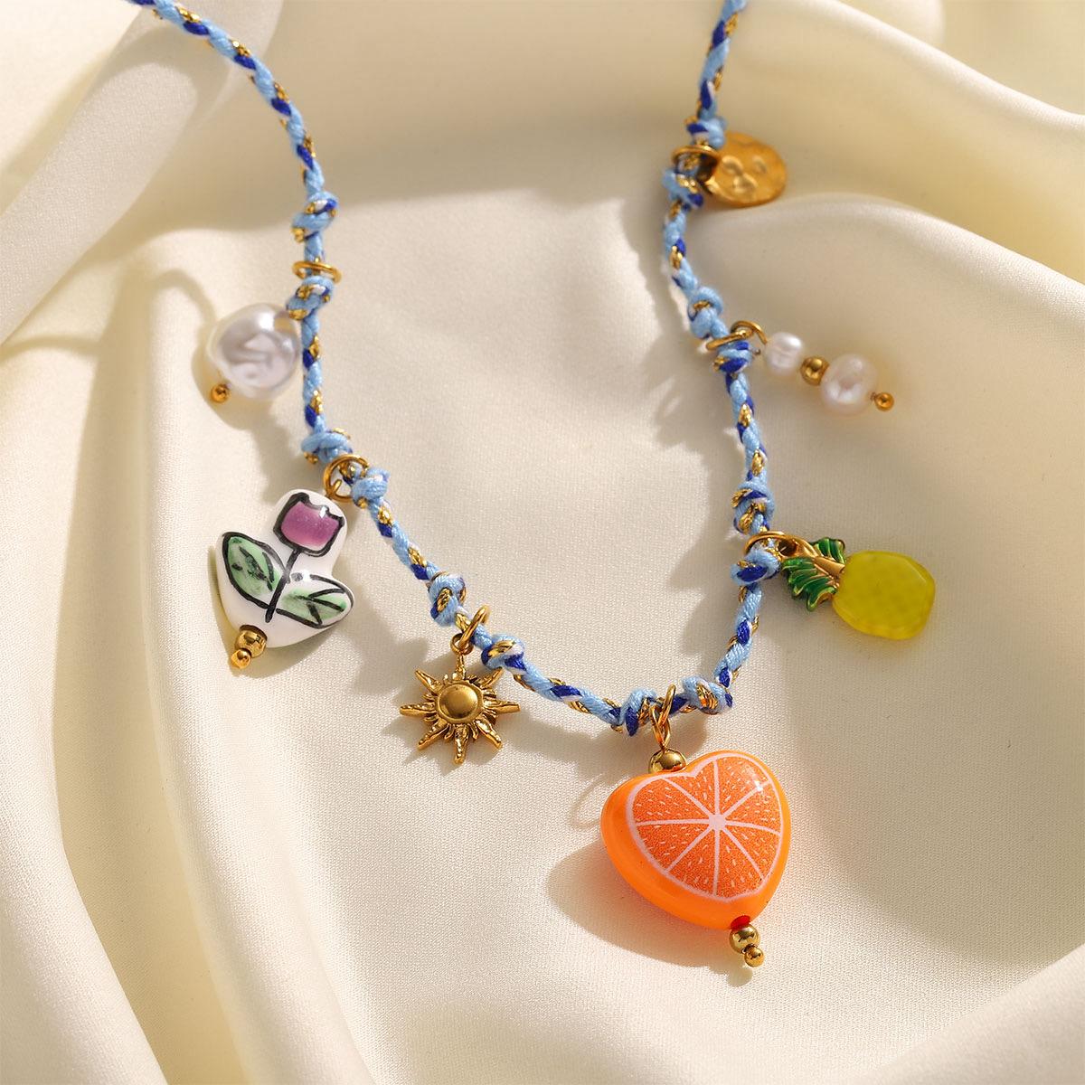 Fruitpop Multi Color Charm Necklace