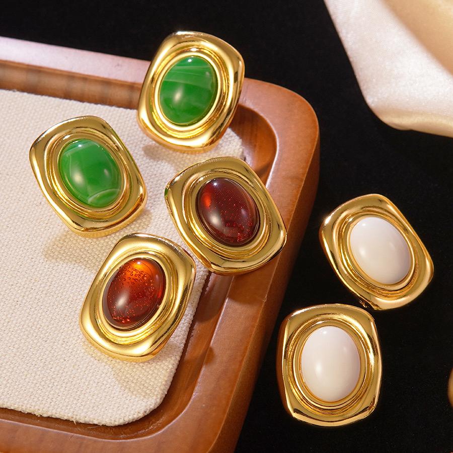 Retro Luxe Dome Earrings