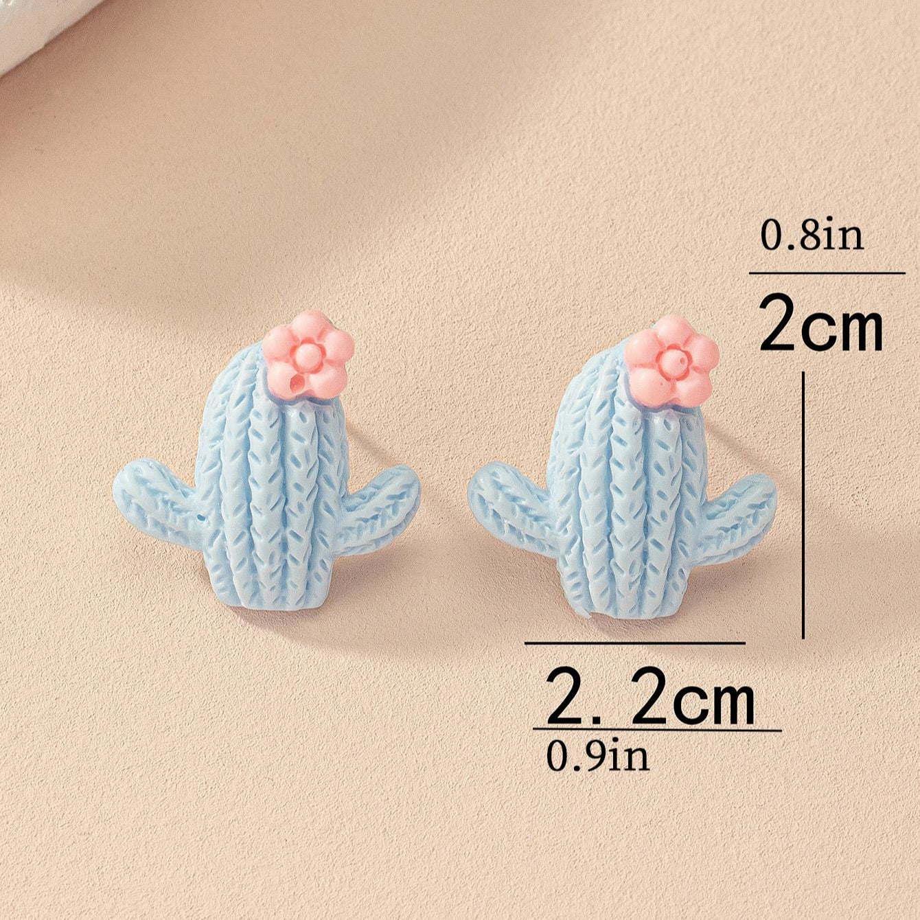 Cactus Acrylic Studs